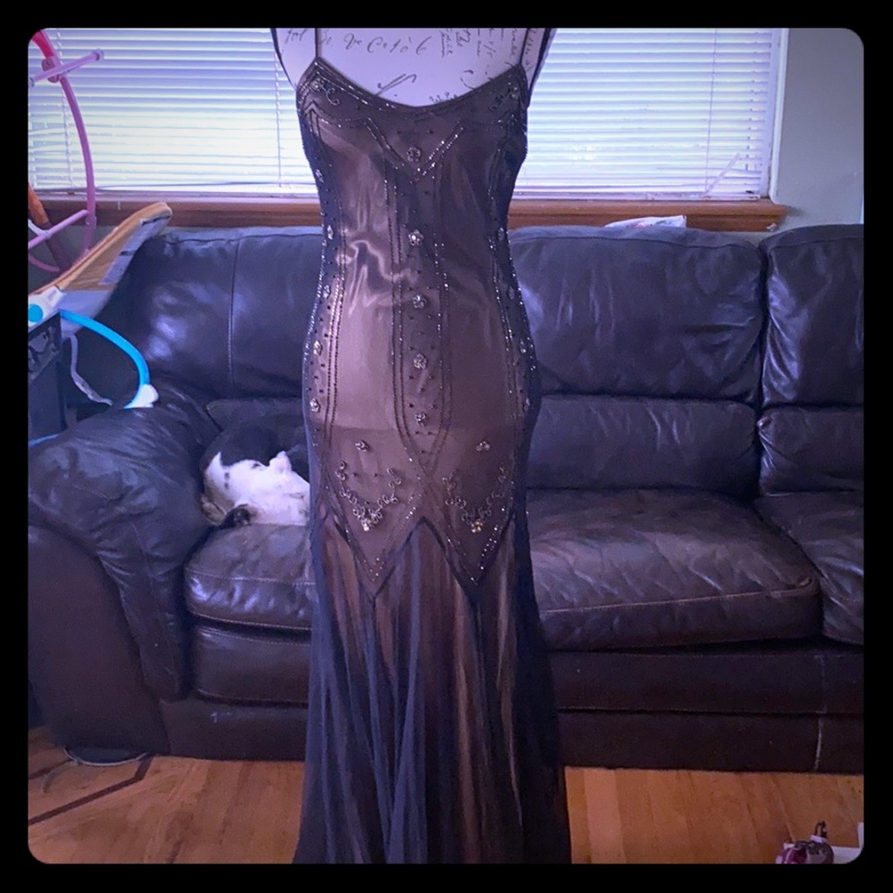 NWOT Laura Ryner drop waist formal evening gown